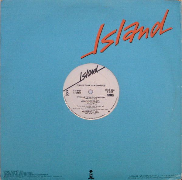 Frankie Goes To Hollywood : Welcome To The Pleasuredome (12", Promo, SRC)