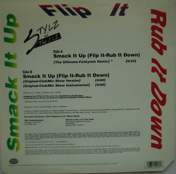 Stylz & The J.I.Z. : Smack It Up (Flip It-Rub It Down) (12", Single)