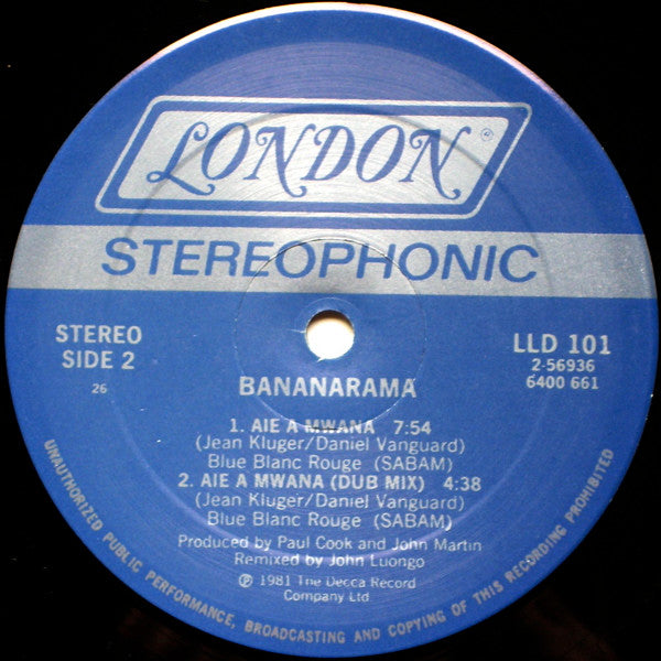 Bananarama Featuring Fun Boy Three / Bananarama : Really Sayin' Somethin' / Aie A Mwana (12", Single)