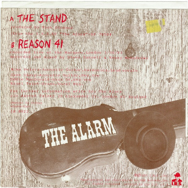 The Alarm : The Stand (7", Single, Styrene)