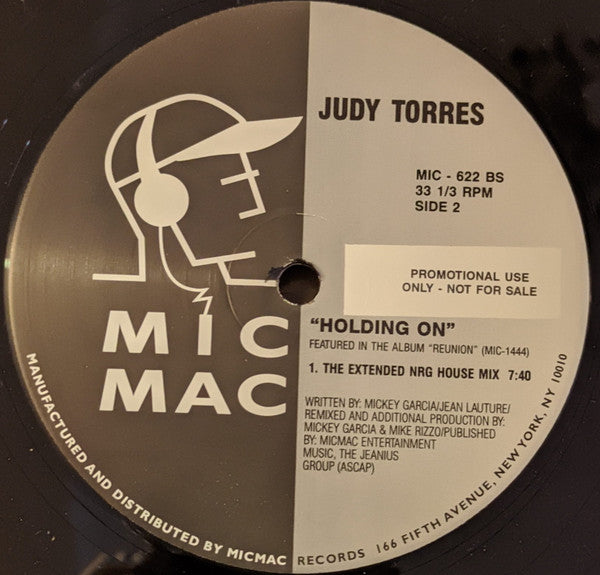 Judy Torres : Holding On (12", Promo)