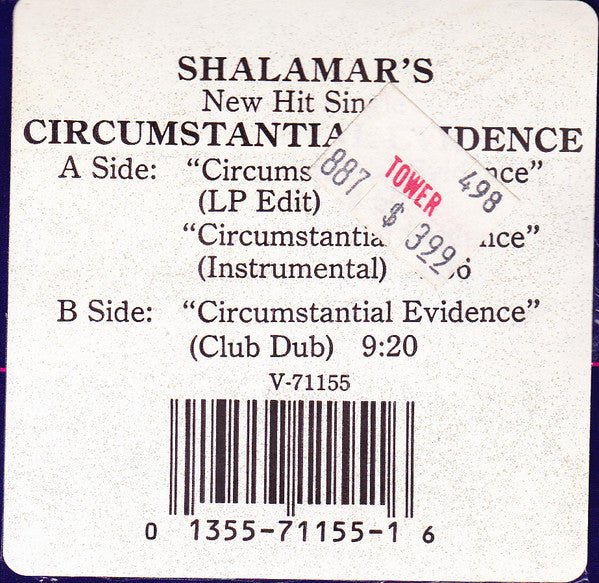 Shalamar : Circumstantial Evidence (12")