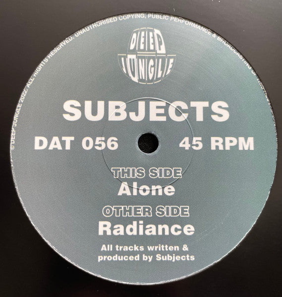 Subjects (5) : Radiance / Alone (12")