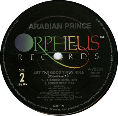 The Arabian Prince : Situation Critical (12", Single)