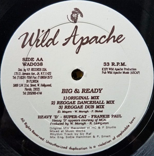 Heavy "D"*, Supercat*, Frankie Paul : Big & Ready (12")