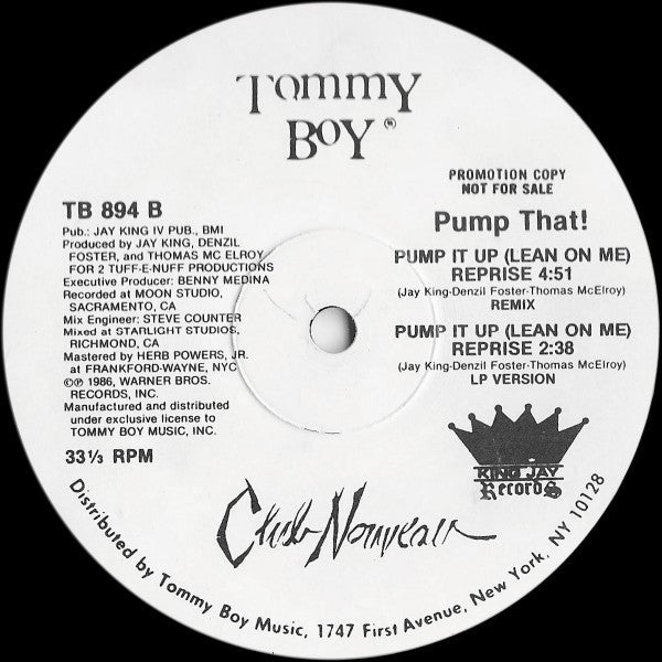 Club Nouveau : Lean On Me (Remix) (12", Promo)
