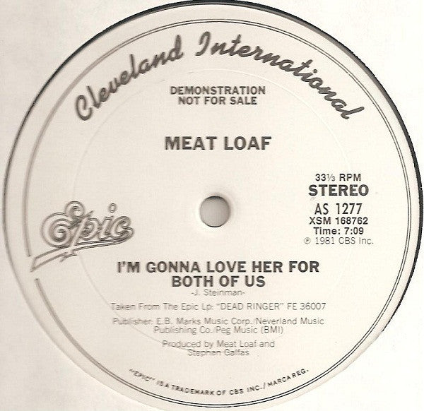 Meat Loaf : Peel Out (12", Single, Promo)