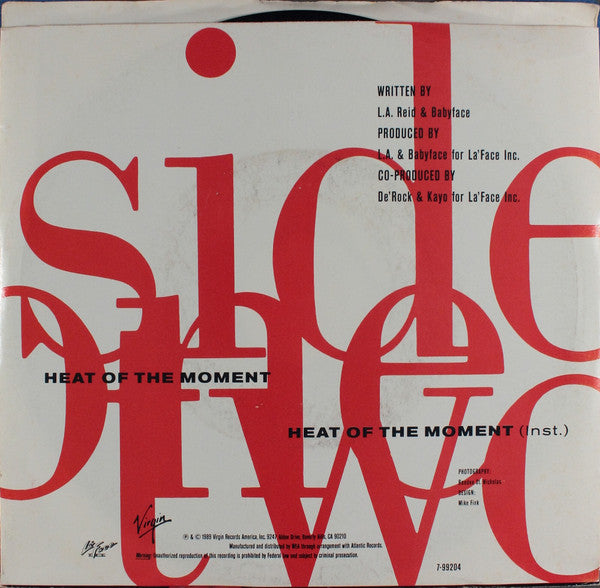 After 7 : Heat Of The Moment (7")
