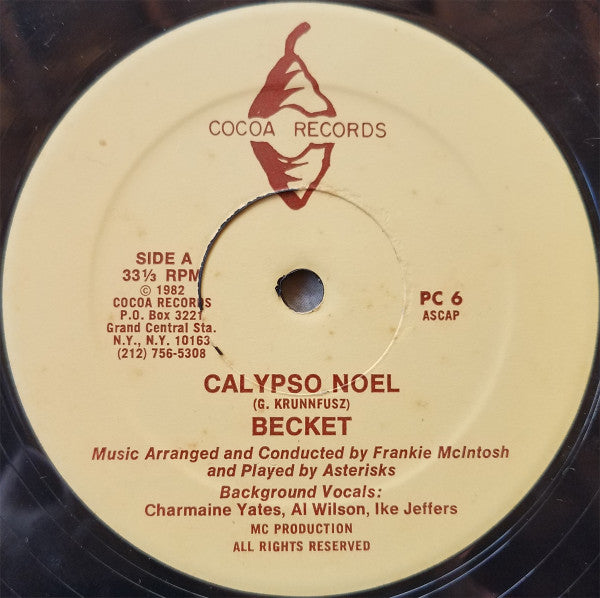Alston "Beckett" Cyrus : Calypso Noel / Ooh La La (12")