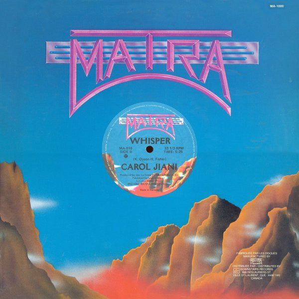Carol Jiani : Ask Me (12")