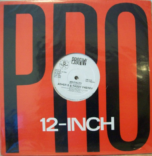 Asher D & Daddy Freddy : Brutality (12", Promo)