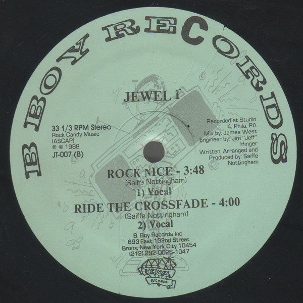 Jewel T* : I Like It Loud / Rock Nice (12")