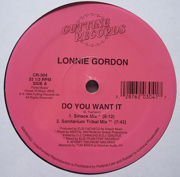 Lonnie Gordon : Do You Want It? (12")