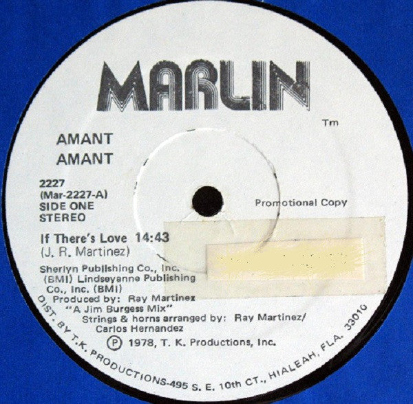 Amant : Amant (LP, Album, Promo)
