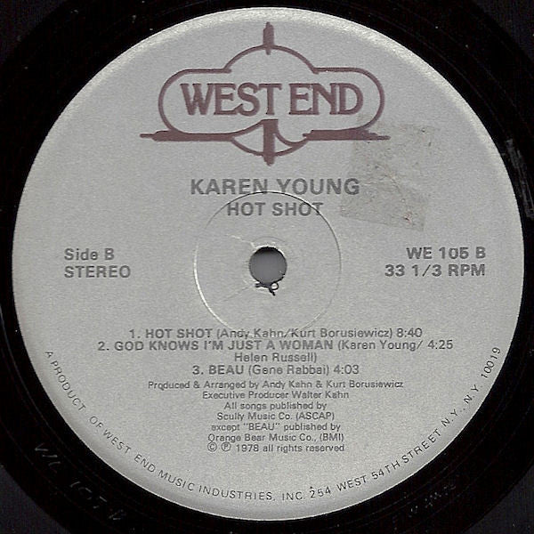Karen Young : Hot Shot (LP, Album)