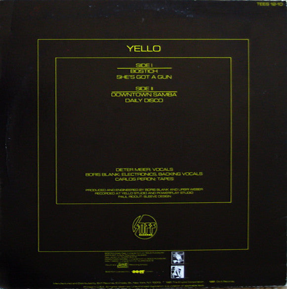 Yello : Bostich (12", Promo)