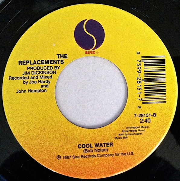 The Replacements : Can't Hardly Wait (7", Single)