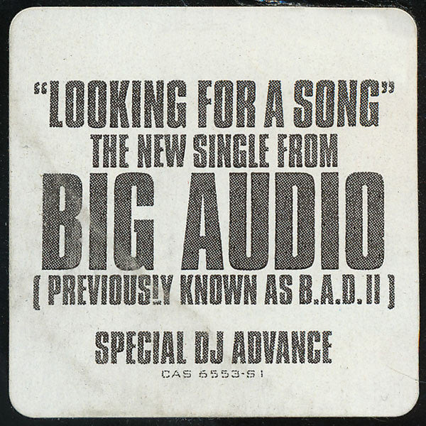 Big Audio : Looking For A Song (12", Promo)