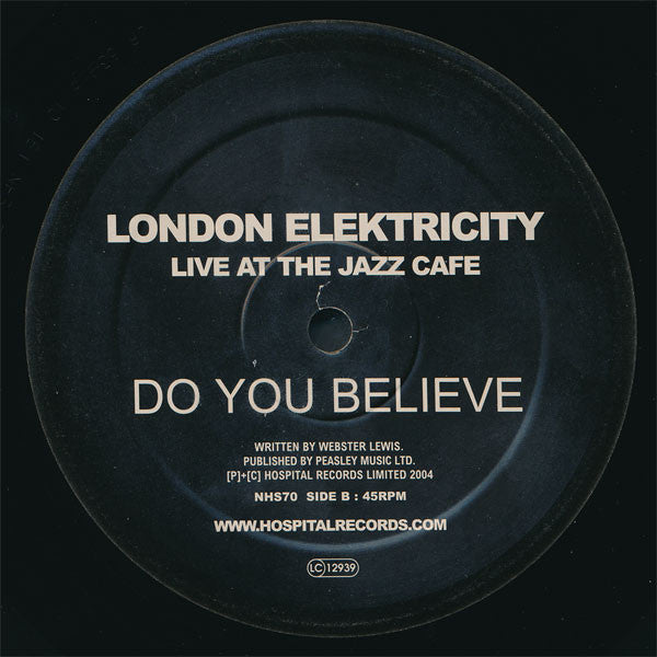 London Elektricity : Live At The Jazz Cafe (10")