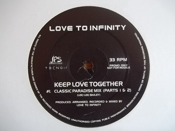 Love To Infinity : Keep Love Together (12", Promo)