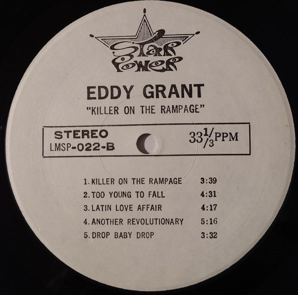 Eddy Grant : Killer On The Rampage (LP, Album, Unofficial)