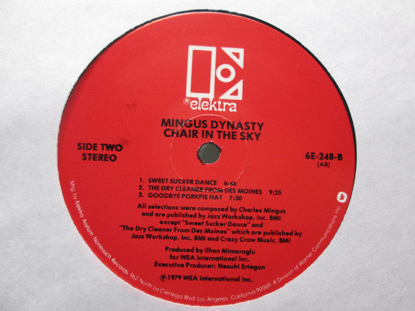Mingus Dynasty, Joe Farrell, Charlie Haden, John Handy, Jimmy Knepper, Jimmy Owens, Don Pullen, Dannie Richmond : Chair In The Sky (LP, Album)