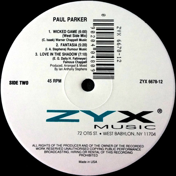 Paul Parker : Wicked Game (12")