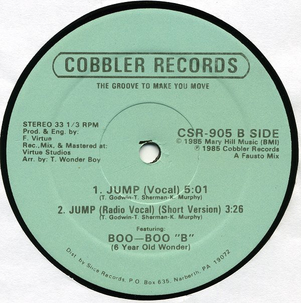 Boo-Boo B (6 Year Old Wonder) : Boo-Boo's Break / Jump (12")