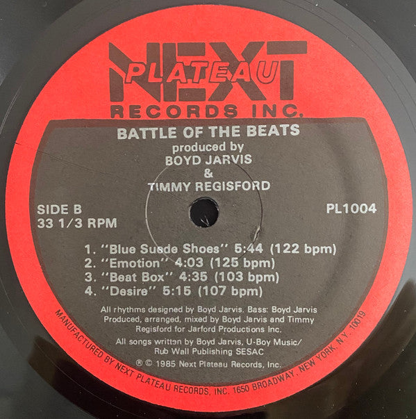 Boyd Jarvis & Timmy Regisford : Battle Of The Beats (12")