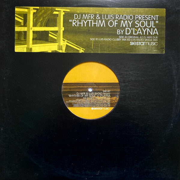 DJ MFR & Luis Radio Present D'Layna : Rhythm Of My Soul (12")