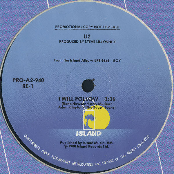 Steve Winwood / U2 : Night Train / I Will Follow (12", Promo)