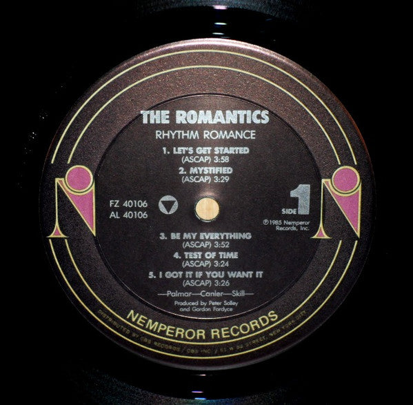 The Romantics : Rhythm Romance (LP, Album)