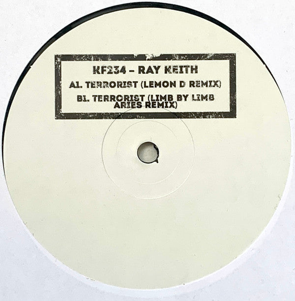 Ray Keith : Terrorist (Unreleased DAT) EP (12", EP, W/Lbl, Sta)