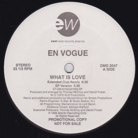 En Vogue : What Is Love (12", Promo)
