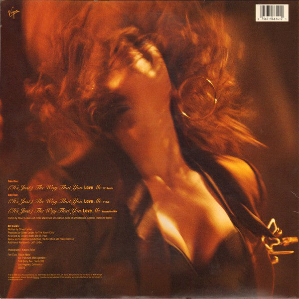 Paula Abdul : (It's Just) The Way That You Love Me (12", Single, Whi)