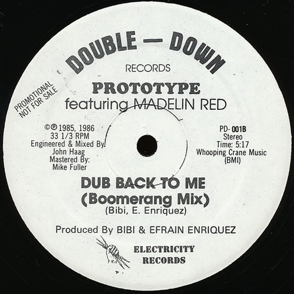 Prototype (5) featuring Madelin Red : Come Back To Me (12", Promo)