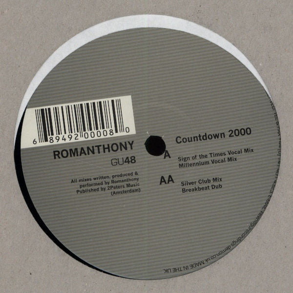 Romanthony : Countdown 2000 (12")