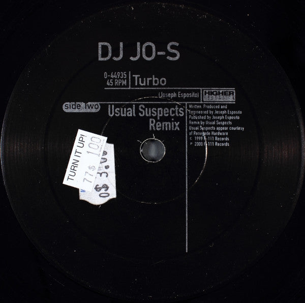 DJ Jo-S* : Turbo (12")