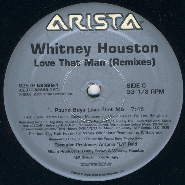 Whitney Houston : Love That Man (Remixes) (2x12")