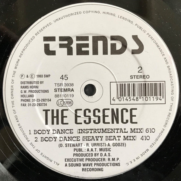The Essence (9) : Body Dance (12")