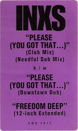 INXS : Please (You Got That...) (12", Single, Promo)