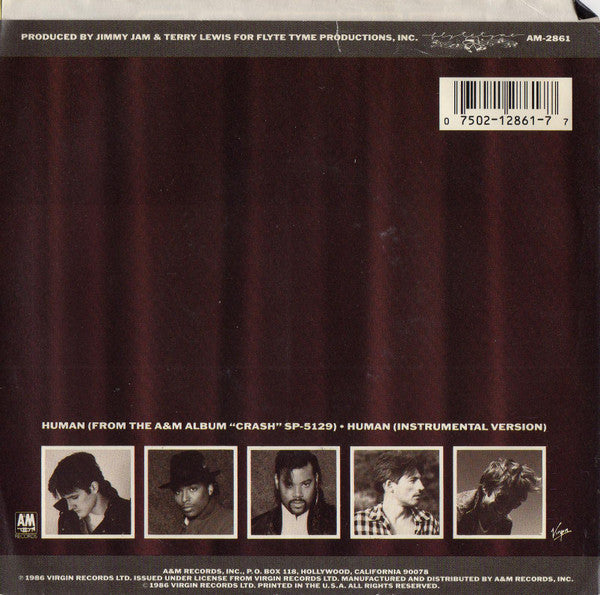 Human League* : Human (7", Single, Styrene, Ind)