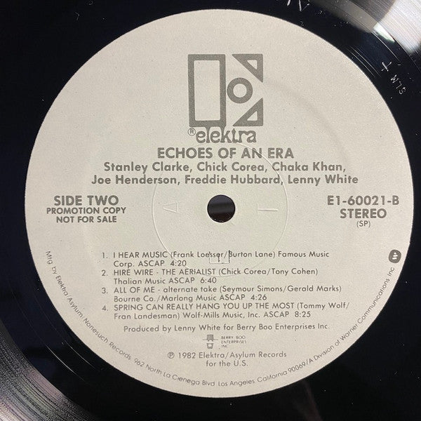 Chaka Khan / Freddie Hubbard / Joe Henderson / Chick Corea / Stanley Clarke / Lenny White : Echoes Of An Era (LP, Album, Promo, Spe)