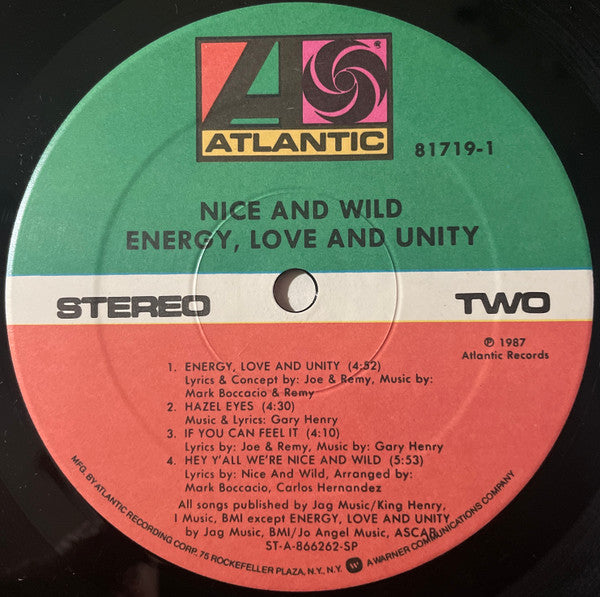 Nice And Wild* : Energy, Love And Unity (LP, Album)