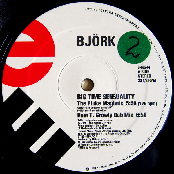 Björk : Big Time Sensuality (2x12", S/Edition)