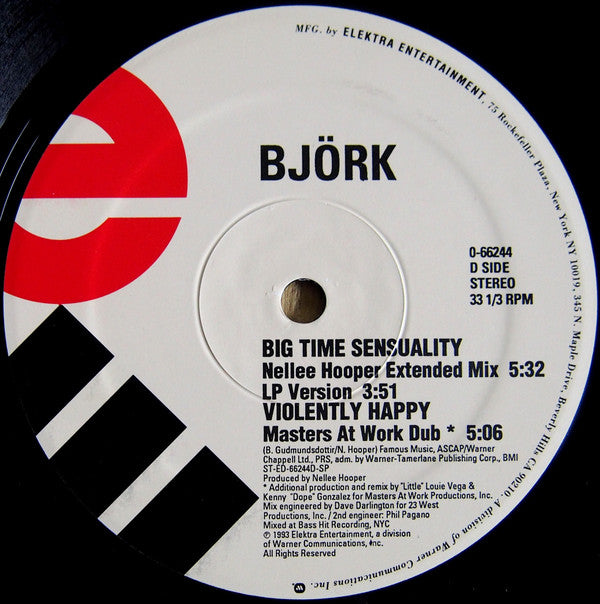 Björk : Big Time Sensuality (2x12", S/Edition)