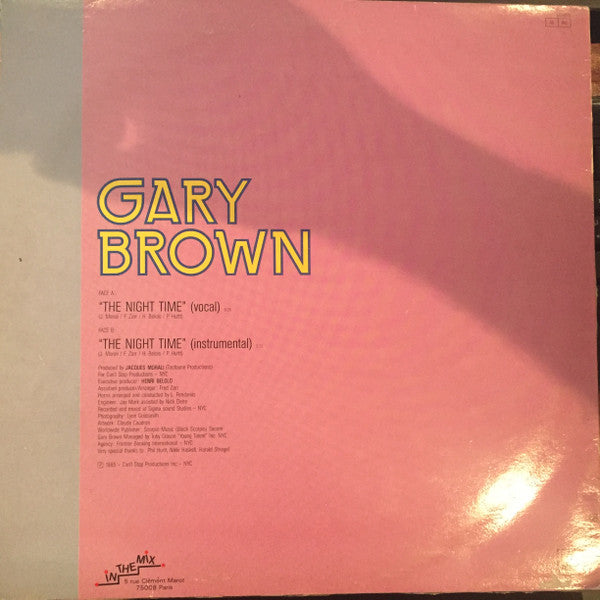 Gary Brown (10) : The Night Time (12", Maxi)