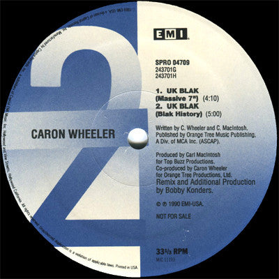 Caron Wheeler : UK Blak (12", Promo)