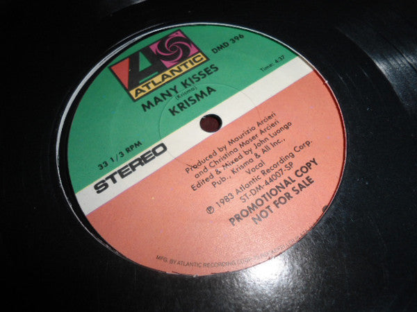 Krisma : Many Kisses / Water (12", Promo)