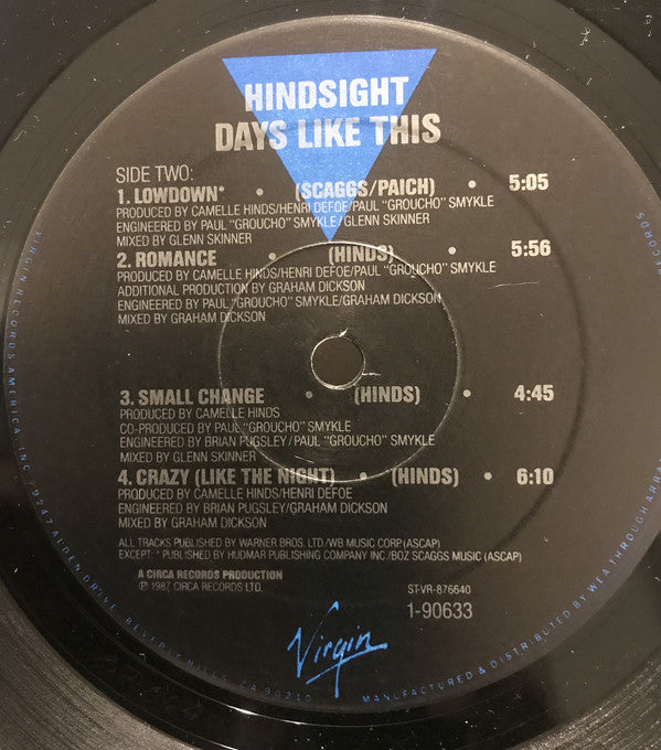 Hindsight (3) : Days Like This (LP, Album, Spe)